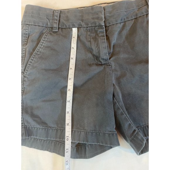 J. Crew Womens Chino Broken In Shorts 68925SU12 100% Cotton Low Rise Black SZ 2 - Picture 4 of 8